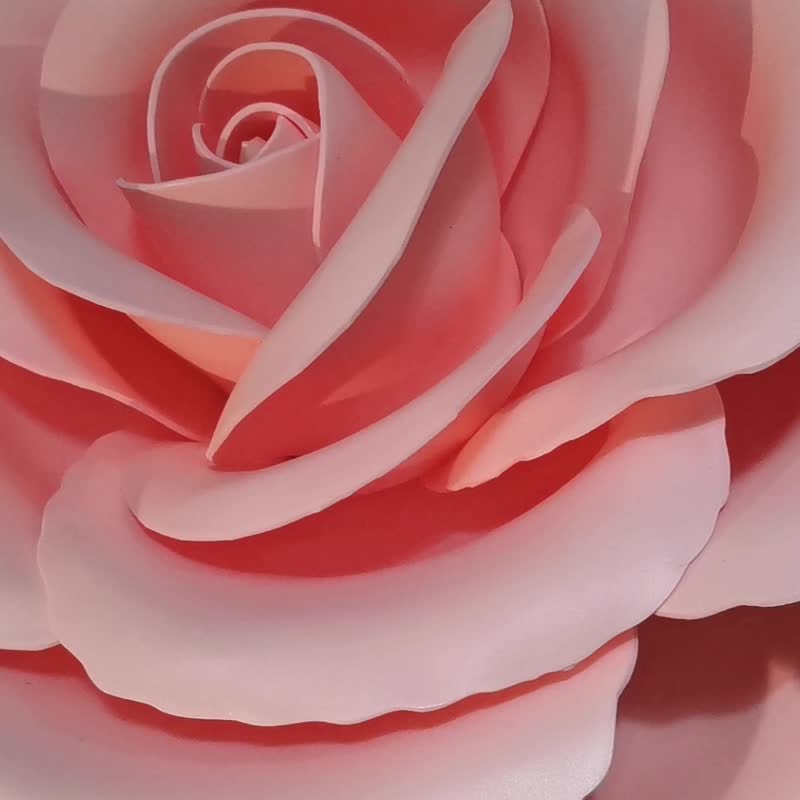 Giant Pink Roses. 65 cm Rose. Wedding Pink Decor. Party Big Flowers. XXL Roses - Plants & Floral Arrangement - Other Materials 