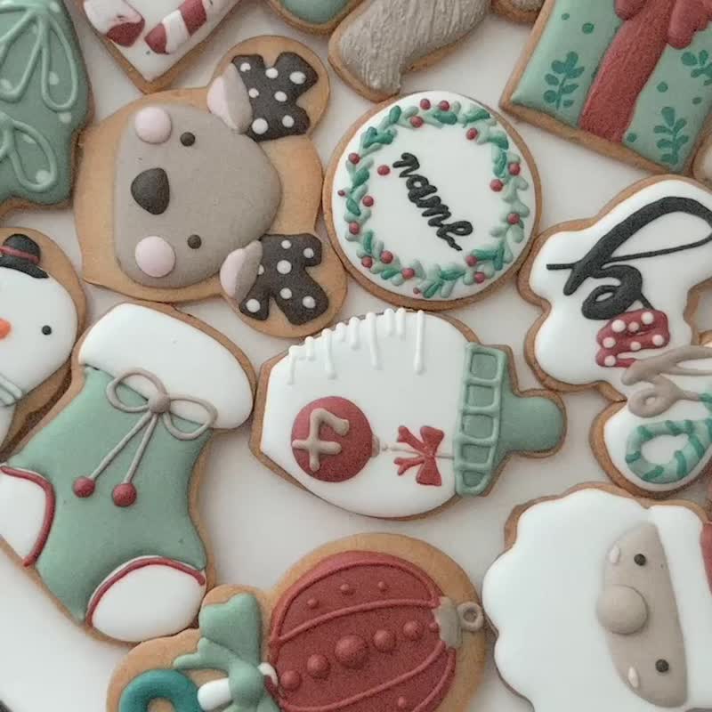 Christmas Frosted Cookies - คุกกี้ - อาหารสด 