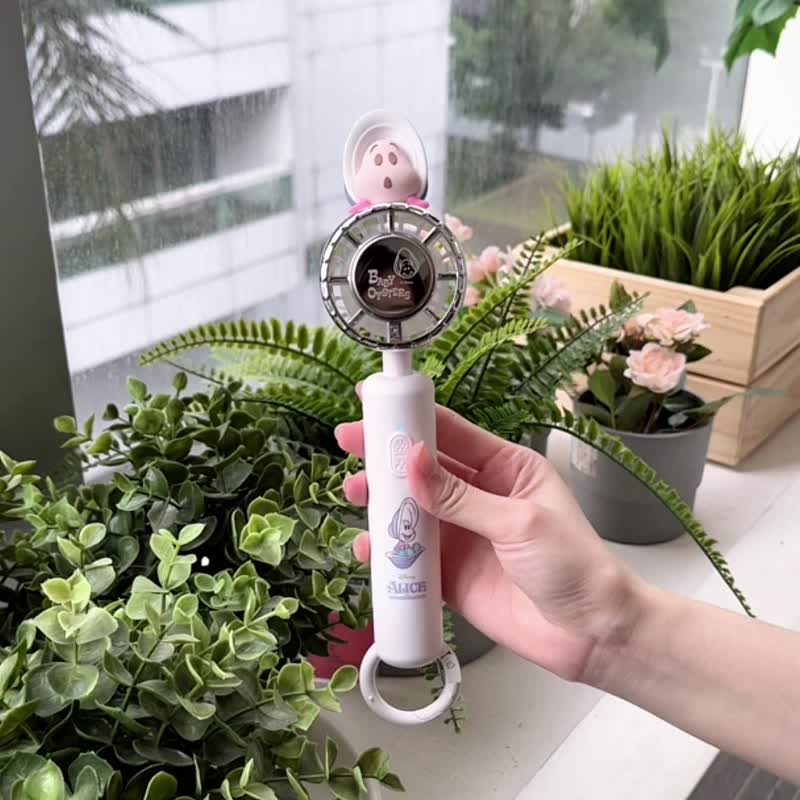 (Pinkoi獨家預購)-迪士尼小牡蠣手持製冷風扇(BSMI/wh可上飛機) - 電風扇 - 其他材質 粉紅色