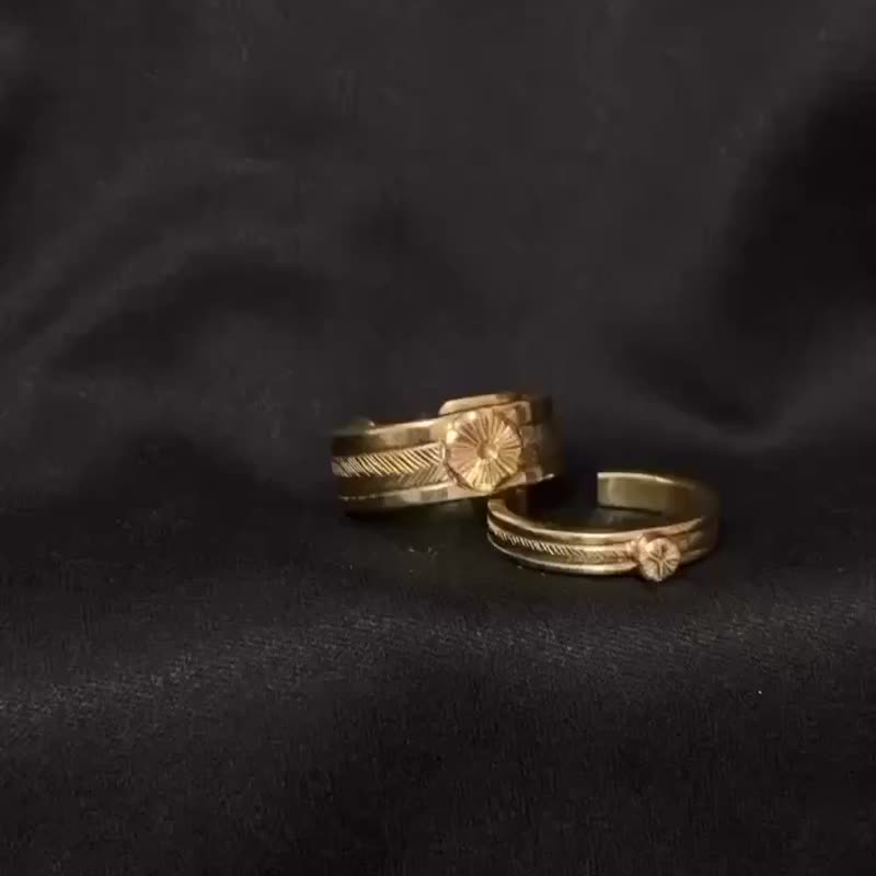 Bloom/Blossom Handcrafted/ Bronze - General Rings - Copper & Brass 