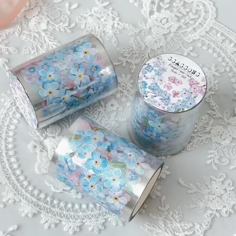 Forget-me-not PET Tape - 紙膠帶/和紙/PET - 其他材質 