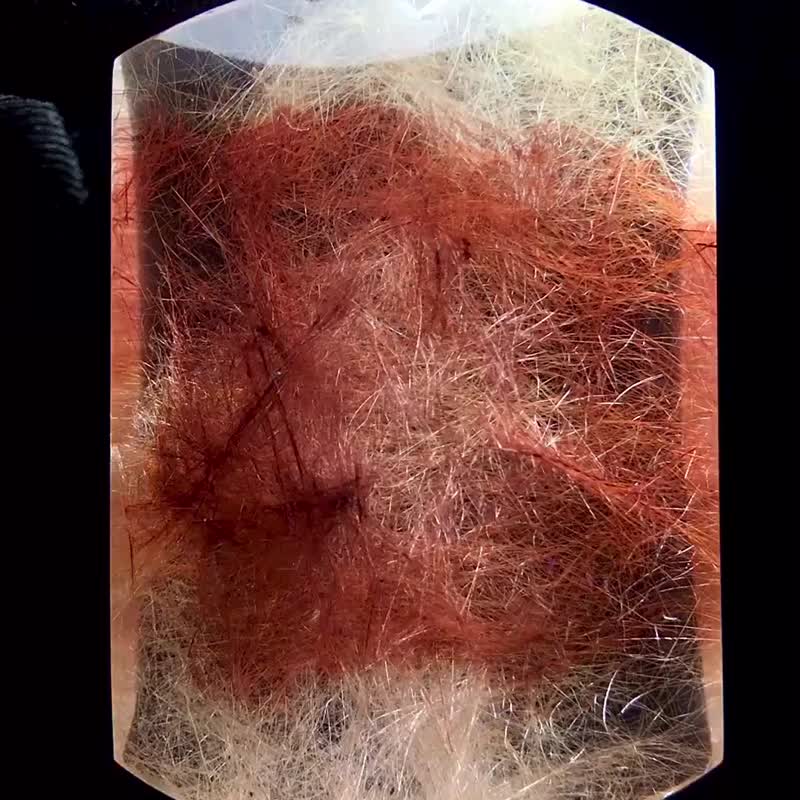 極品天然雙色發晶無事牌吊墜  純天然雙色共生  非常稀有罕見  滿 - 手鍊/手環 - 玉石 