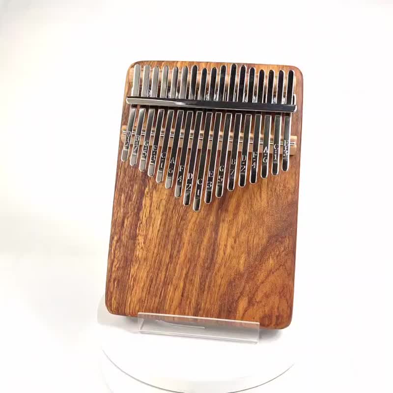 African Rosewood Thumb Piano / 17-Key Thumb Piano / KALIMBA - กีตาร์เครื่องดนตรี - ไม้ สีนำ้ตาล