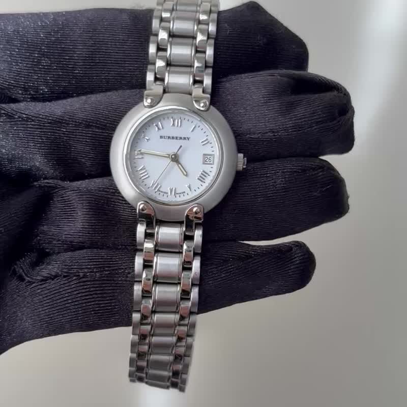 Burberry中古錶/復古時鐘/時鐘/老錶/vintage watch/女錶 - 女錶 - 其他金屬 銀色