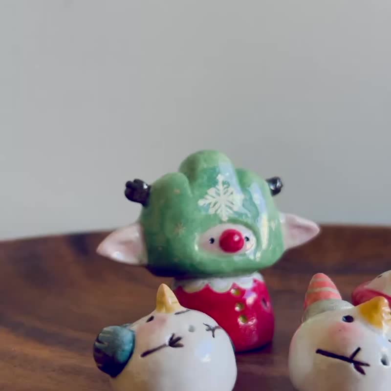 來堆一個小雪人 軟陶擺飾 - 擺飾/家飾品 - 其他材質 