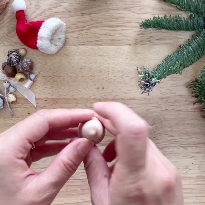 【輸入限定品】【DIY材料キット】モミの木のドライフラワーDIY手作りクリスマスツリー - フラワー/ガーデン - 寄せ植え・花 