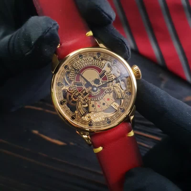 賭場手錶, 手工手錶 , 客製化手錶 , 賭場手錶 , 輪盤手錶, - 男錶/中性錶 - 其他金屬 多色