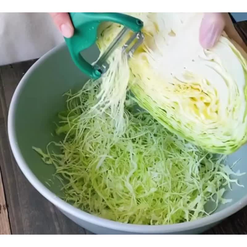 Double speed cabbage grater MAX - เครื่องครัว - สแตนเลส สีเขียว