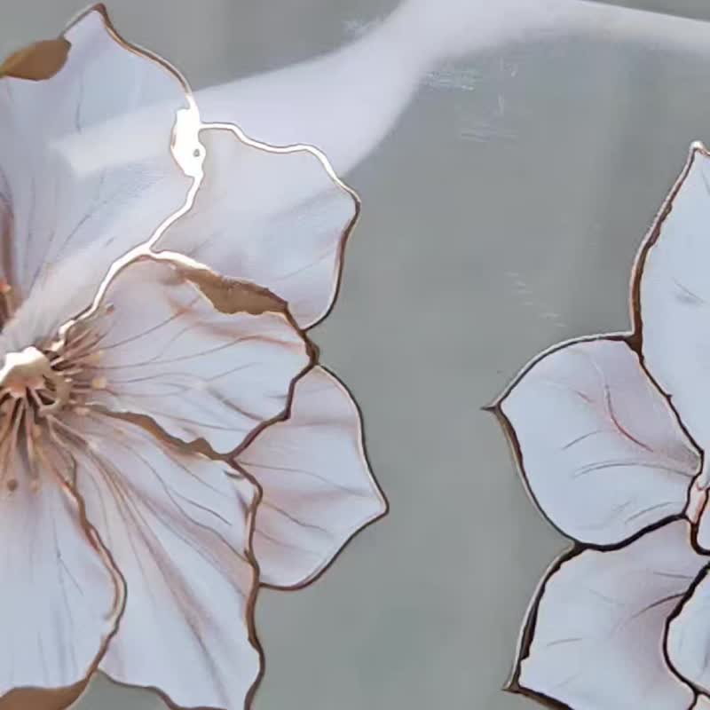Gold Flower Masking Tape - 貼紙 - 其他材質 