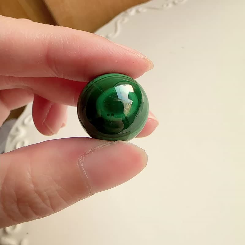 心忱-孔雀石 球球 擺飾 - 擺飾/家飾品 - 石頭 綠色