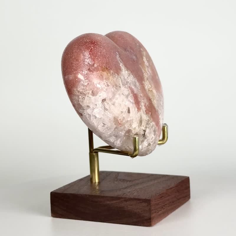 莫蘭迪瑪瑙愛心 820430 - 擺飾/家飾品 - 水晶 粉紅色