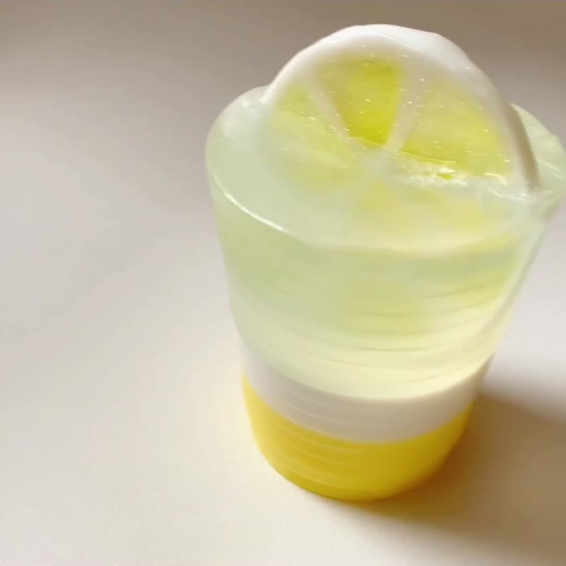 【Lemon Sparkling Water】Cup Cup Soap + Popsicle Soap/ Sec-class teacher training/ Parent-child DIY - Candles/Fragrances - Other Materials 
