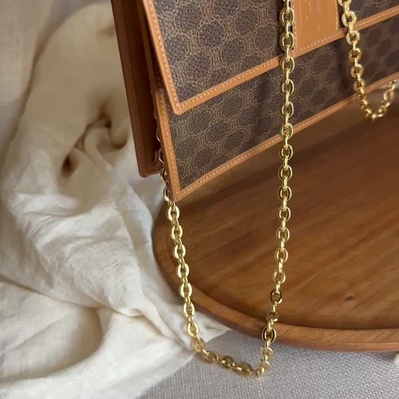 超稀有Vintage Celine 中古棕花迷你手提包 - 手提包/手提袋 - 防水材質 
