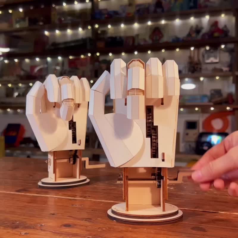 The Finger Automata DIY KIT - Wood, Bamboo & Paper - Wood 