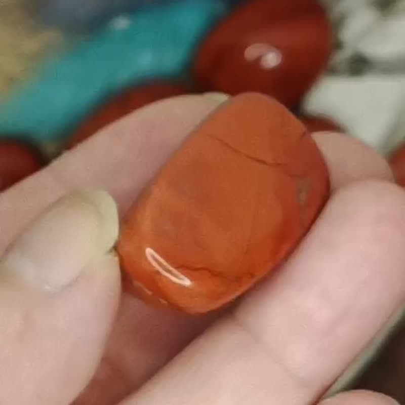 紅碧玉(Jasper)滾石R2/礦石/水晶/脈輪石/平衡/接地石/療癒石 - 擺飾/家飾品 - 水晶 