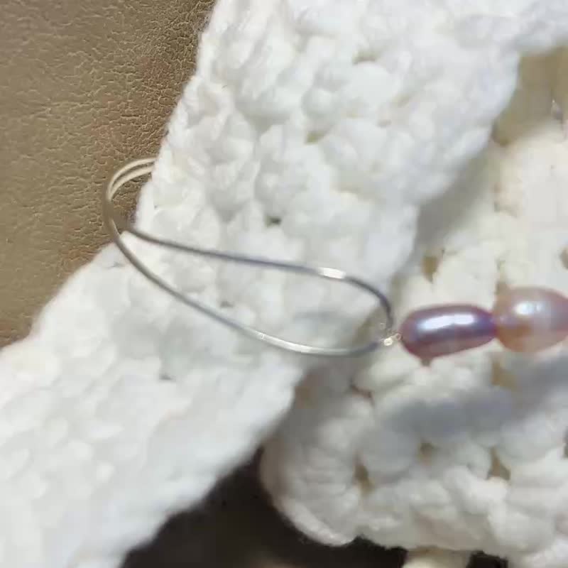 巴洛克珍珠的月光__純銀 天然 淡水珍珠 手環 首飾 冒險家系列 - 手鍊/手環 - 純銀 銀色