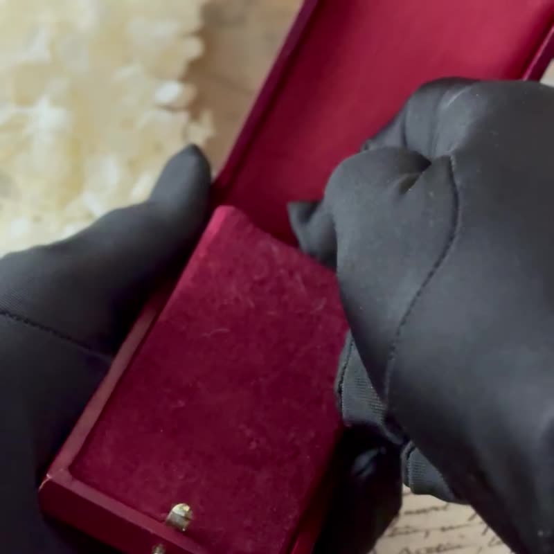 *50789-珍藏法國古董項鍊收納展示盒 - 居家收納/收納盒/儲物盒 - 其他材質 