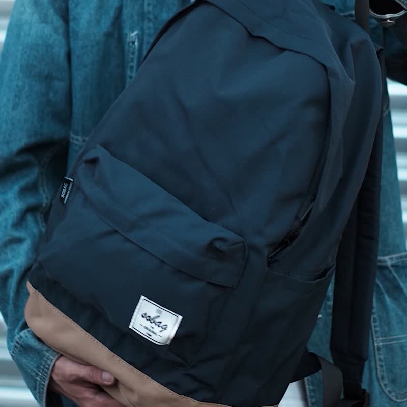 sobag simple anti-splashing water lightweight backpack men's large-capacity student schoolbag female neutral 15-inch computer backpack - กระเป๋าเป้สะพายหลัง - ไนลอน สีกากี