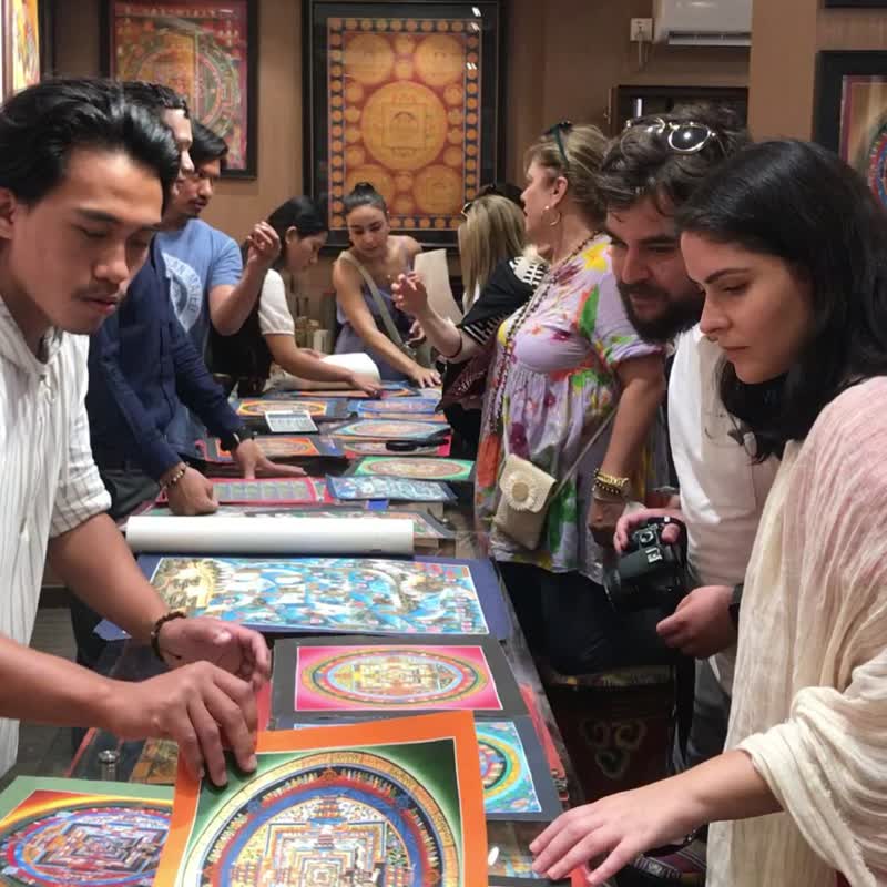 生死の輪タンクァアート、チベット仏教のマンダラ絵画 - ショップ