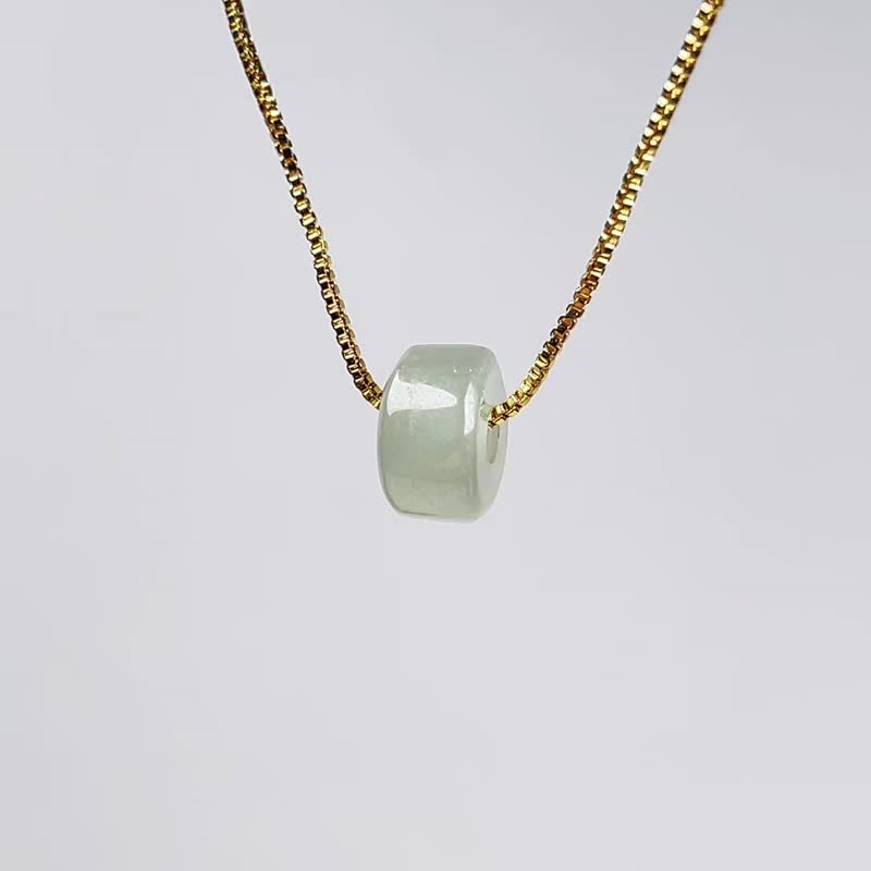 【萬事亨通】冰種翡翠路路通項鍊 | 天然緬甸玉A貨翡翠 | 送禮 - 項鍊 - 玉石 白色