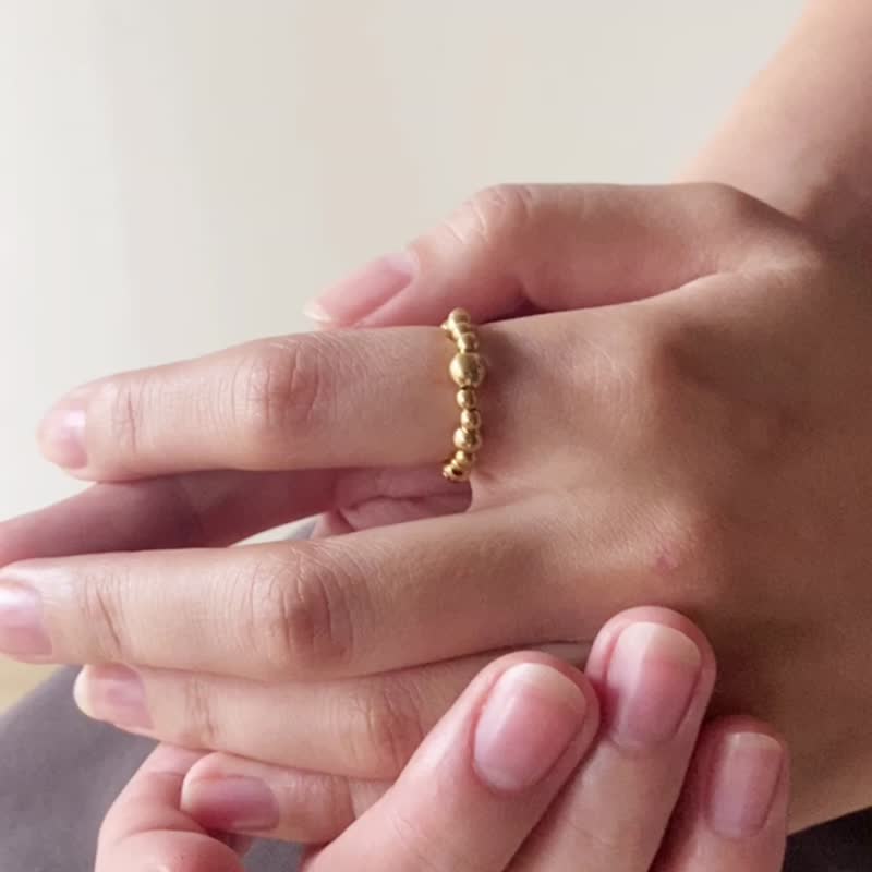 ARROGANT - 偏執 * 不銹鋼圓球 戒指 - 戒指 - 不鏽鋼 銀色