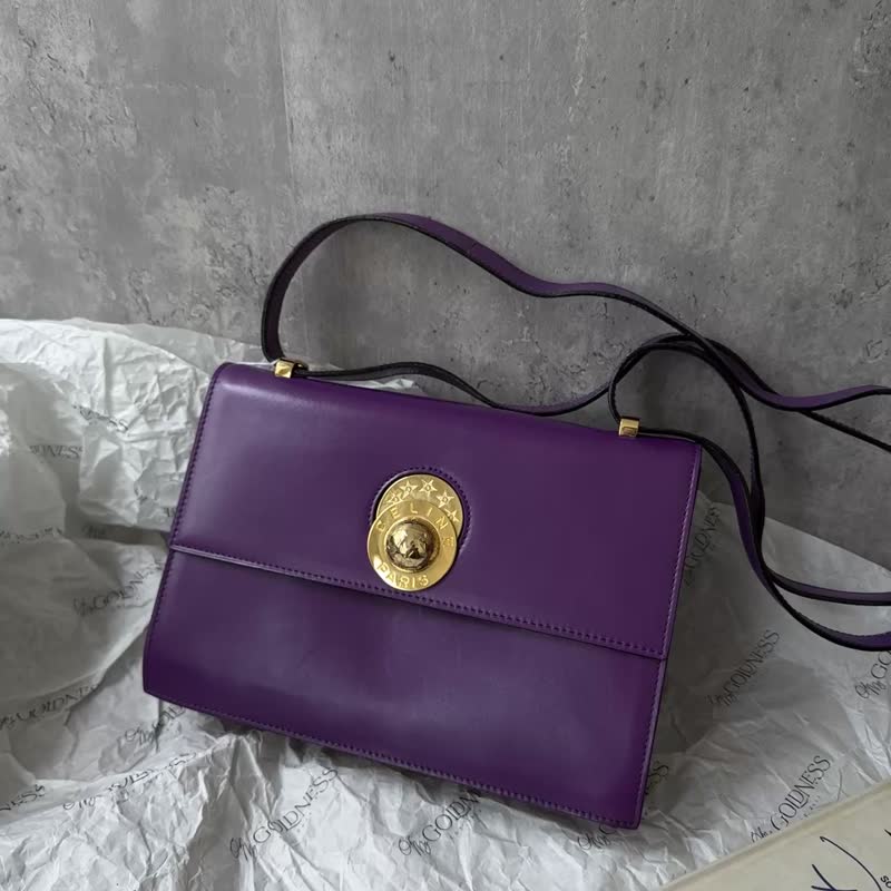 中古包 CELINE 賽琳 星球系列 Constance 康康包 - 手提包/手提袋 - 真皮 紫色