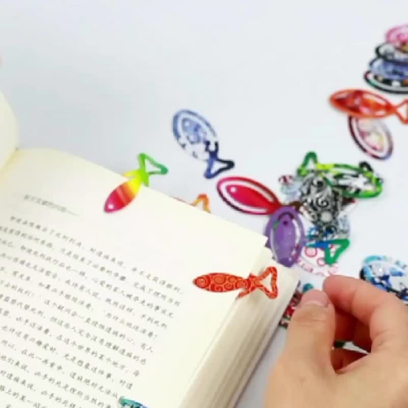 50枚趣味沙丁魚罐頭書簽 英國IF文創進口紙質重點標記標簽閱讀 - 書籤 - 紙 