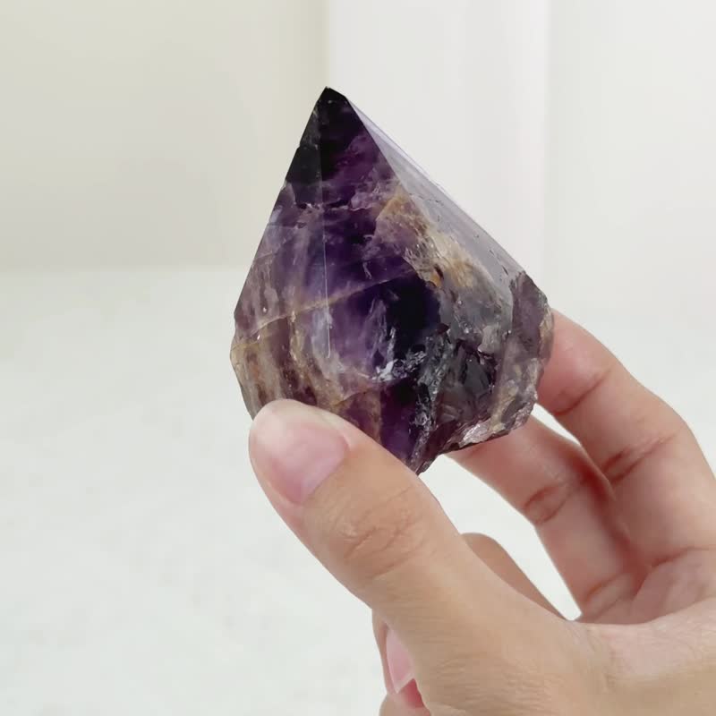 金字塔紫骨幹 040157 - 擺飾/家飾品 - 水晶 紫色