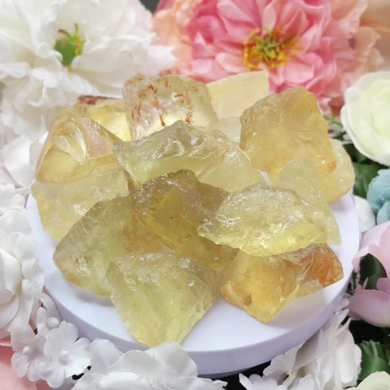 Natural citrine energy raw ore citrine raw stone solar plexus healing umbilical chakra of wealth - น้ำหอม - คริสตัล สีเหลือง