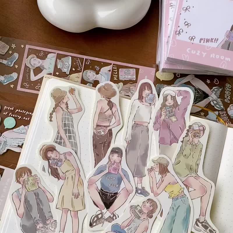 Cozyroom/Women's Polaroid/Sticker Pack/Handbook Stickers - สติกเกอร์ - กระดาษ หลากหลายสี