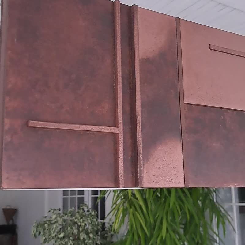 Minimalist Industrial Ceiling Chandelier with Geometric Design - 燈具/燈飾 - 銅/黃銅 多色