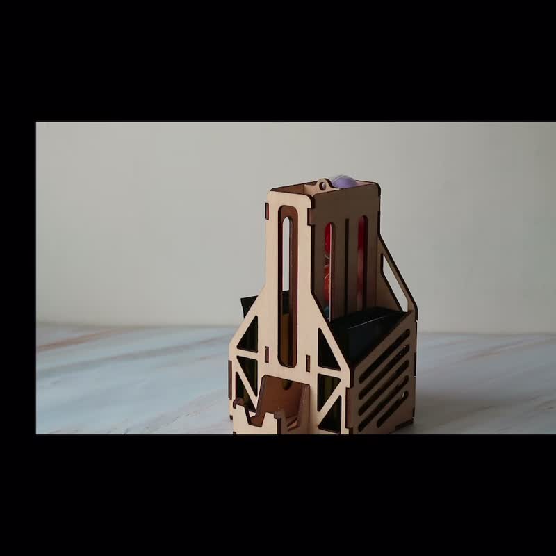 ไม้ งานไม้/ไม้ไผ่/ตัดกระดาษ - 【DIY Handmade】Male Capsule Machine