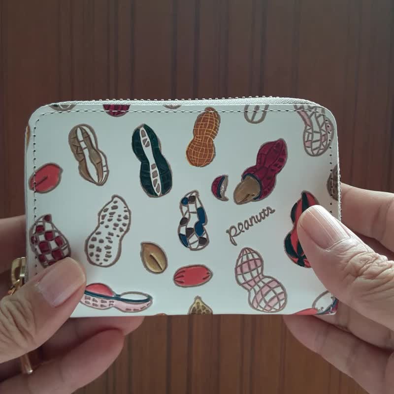 Pinkoi limited  Zipper coin purse  Peanuts - กระเป๋าใส่เหรียญ - หนังแท้ หลากหลายสี