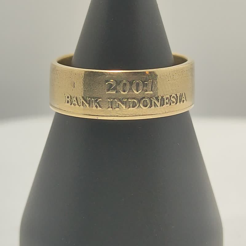 Indonesia Coin Ring 500 rupees 2001-2003 coin rings for men coin rings for woman - 戒指 - 其他金屬 