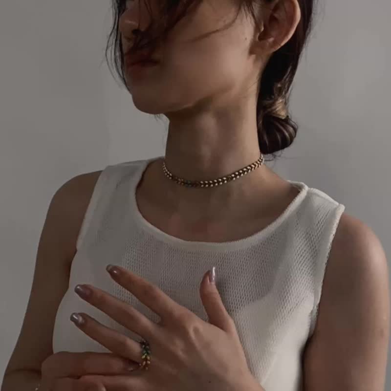 PRIDE 系列 - 白彩虹 * LGBT 遊行 彩虹 黃銅 項鍊 手鍊 戒指 - 項鍊 - 其他金屬 多色