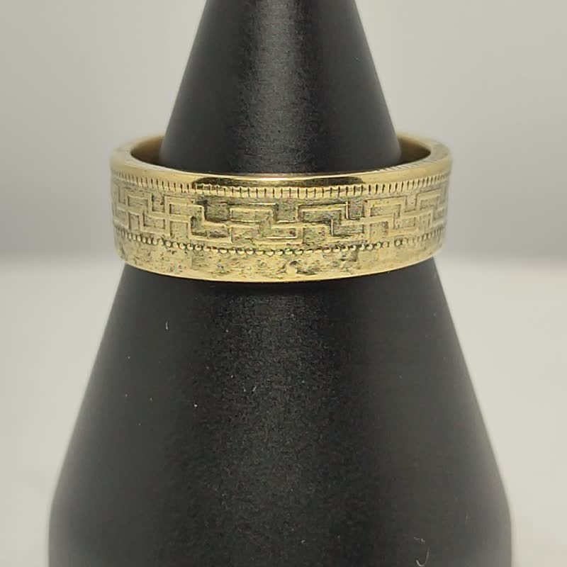 China Coin Ring mascot chinese ring coin rings for men coin rings for women - 戒指 - 其他金屬 