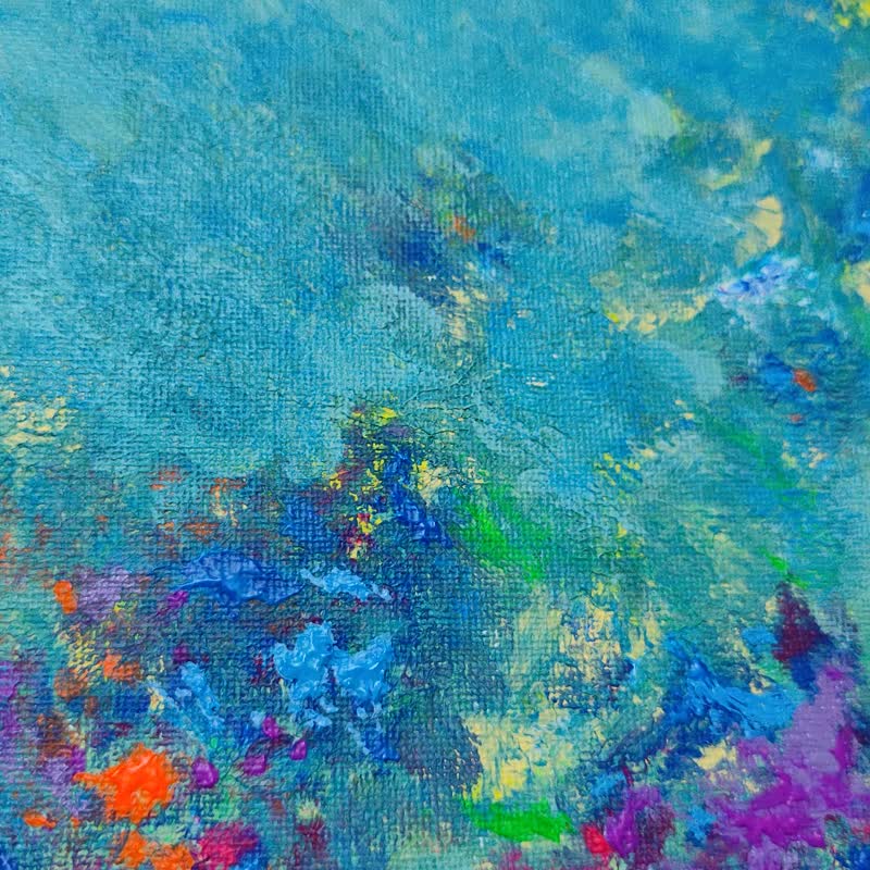 【海洋】無框畫/掛畫/壓克力畫/風景/原畫/擺飾/聖誕禮物 - 擺飾/家飾品 - 棉．麻 