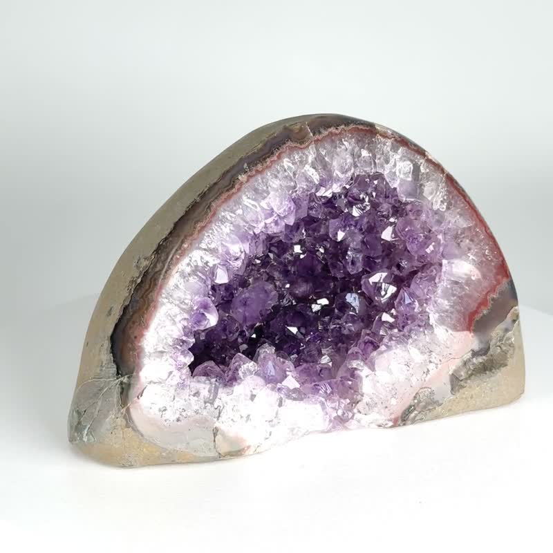 烏拉圭原皮異象錢袋 041123 - 擺飾/家飾品 - 水晶 紫色