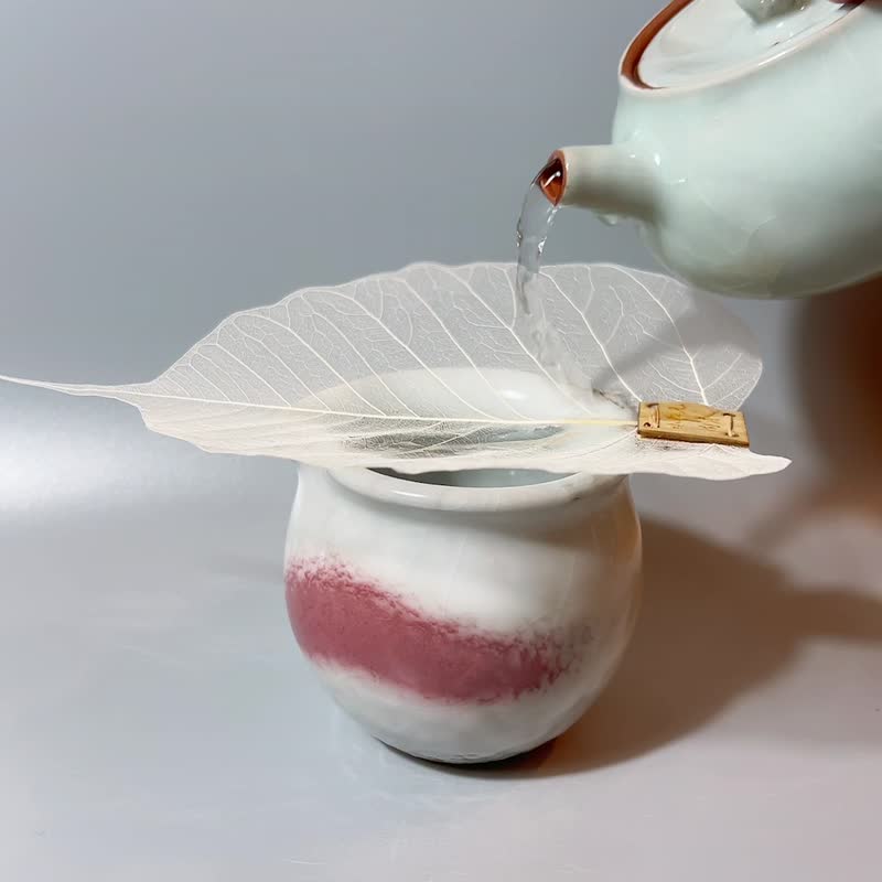 純手工菩提葉茶濾 / 真正的菩提葉子 / 小平凡手作 - 茶壺/茶杯/茶具 - 陶 