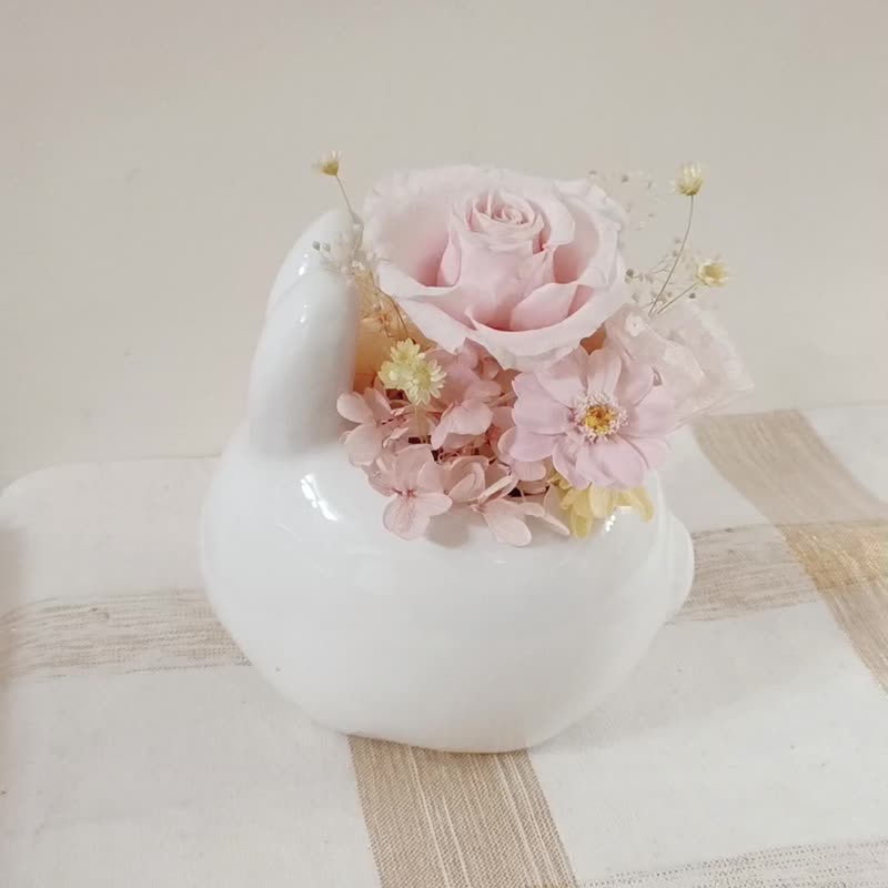 Christmas gift exchange gift box wreath baby shower lucky rabbit potted plant proposal confession bouquet outdoor shooting - Dried Flowers & Bouquets - Plants & Flowers Multicolor