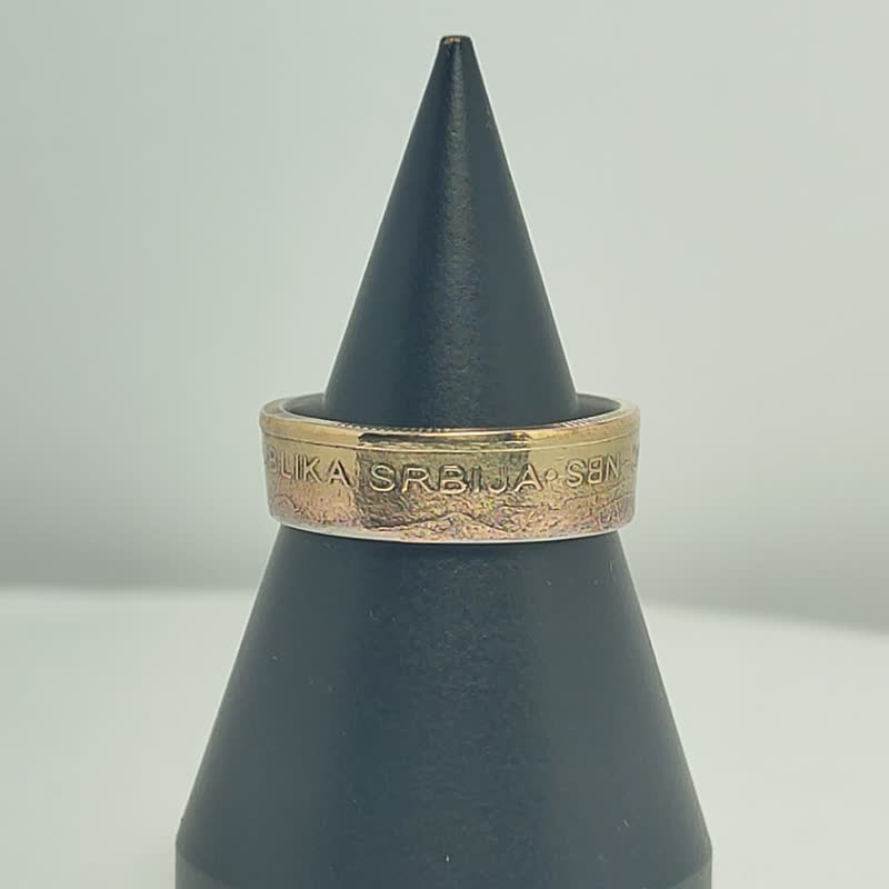 Serbia Coin Ring 2 dinars 2011-2023, Ring Serbia, Serbia Dinar Ring, Serbia Ring - 戒指 - 其他金屬 