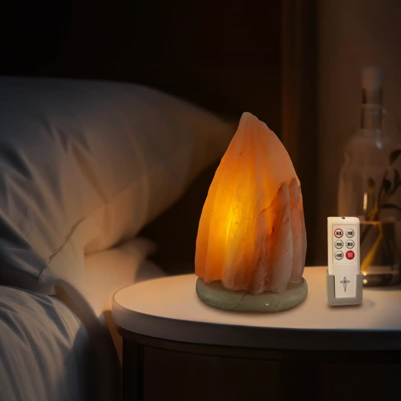 A mountain of kindness - Entrance living room | Healing salt lamp | Healing energy | The first choice for gifts to the elders - Lighting - Other Materials Orange