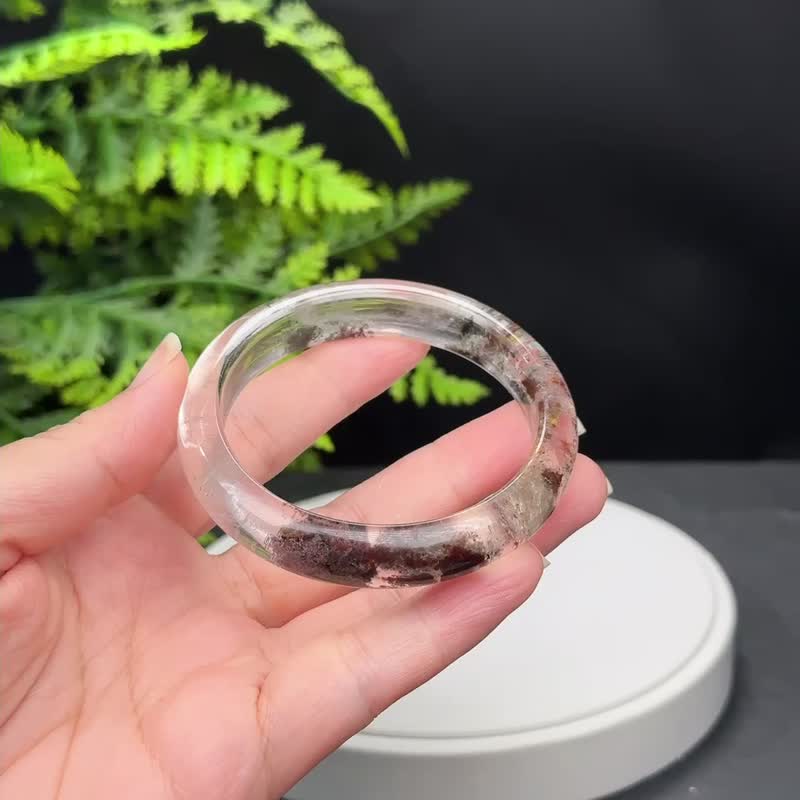 High quality four seasons ghost crystal bracelet 57MM crystal ice transparent vision quartz bracelet wealth and prosperity - สร้อยข้อมือ - คริสตัล 