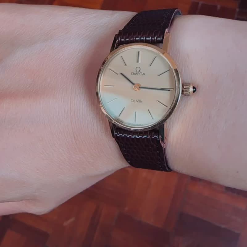 1970's OMEGA DE VILLE BR Brown Mechanical Watch - นาฬิกาผู้หญิง - วัสดุอื่นๆ สีนำ้ตาล