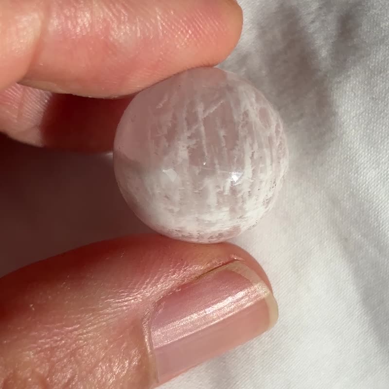 高質 雪花幽靈 莫桑比克 彩虹 透亮 粉晶球 粉水晶 水晶 rose - 擺飾/家飾品 - 水晶 粉紅色