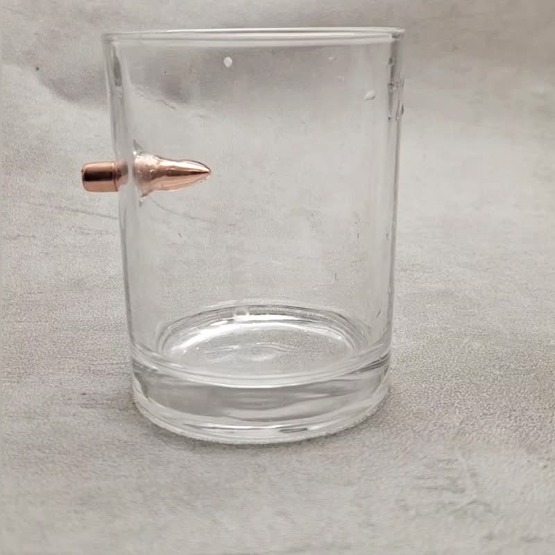 Whiskey glass bullet shaped glass gift boyfriend father friend cup wine glass - Bar Glasses & Drinkware - Glass 