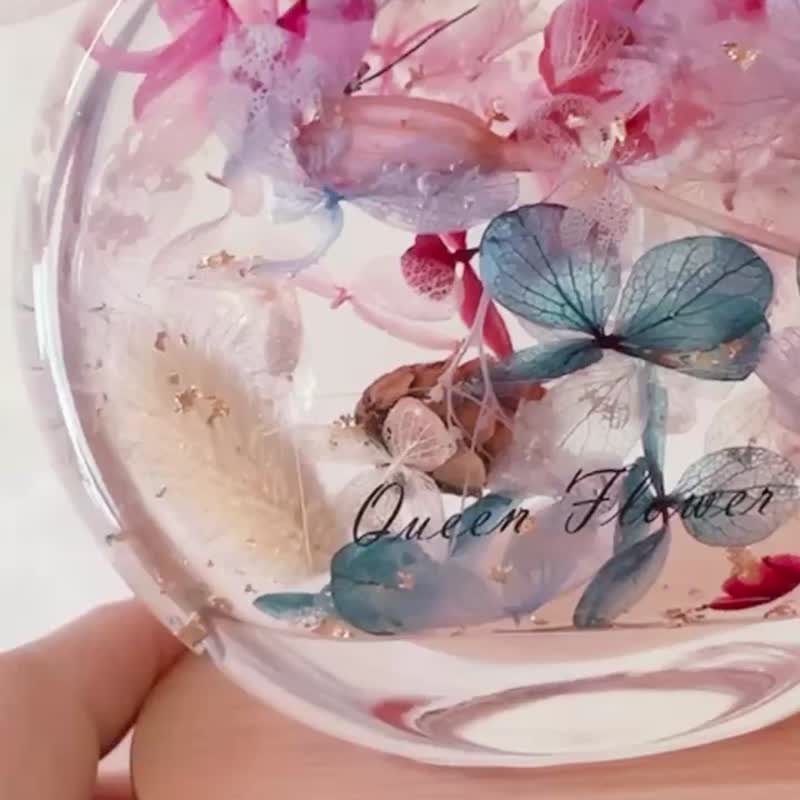 Floating flower night light/Christmas flower gift/Floating flower/Dried flower/Eternal flower/With packaging/Rechargeable - Dried Flowers & Bouquets - Plants & Flowers 