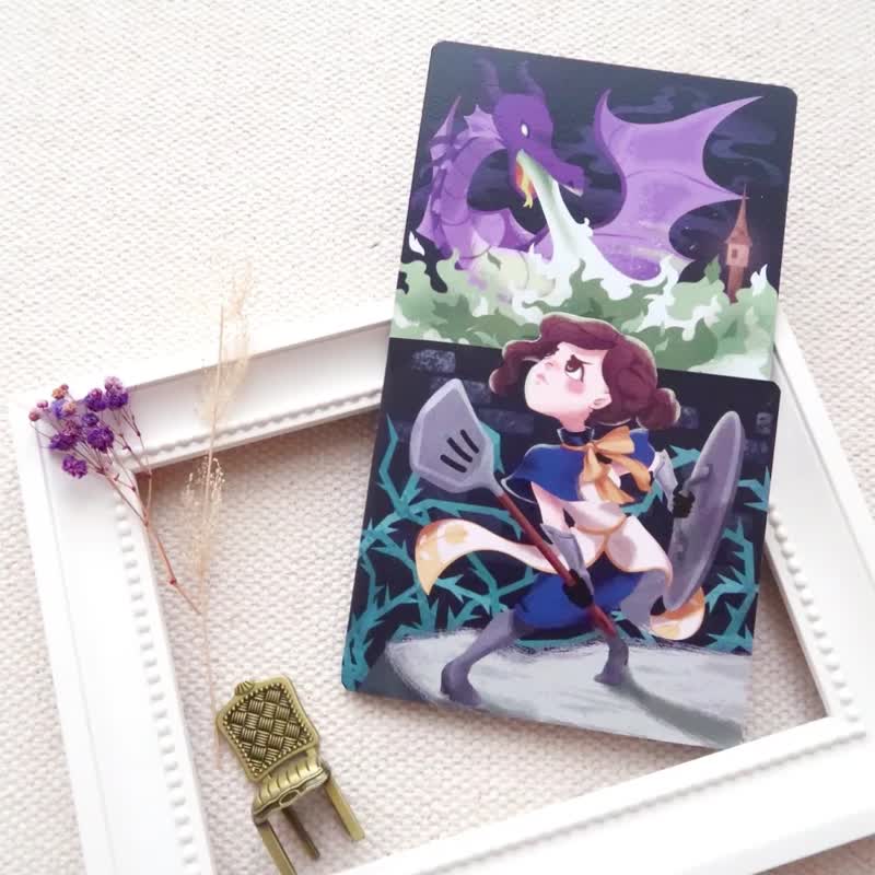 【Pin】(Limited) Sleeping Beauty's Knight│Print│Mother's Day│Thank you card - การ์ด/โปสการ์ด - กระดาษ สีน้ำเงิน