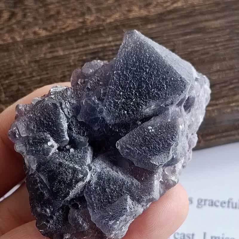 Fluorite 內蒙產地 藍螢石 水晶共生 天然礦石 原礦 - 擺飾/家飾品 - 其他材質 