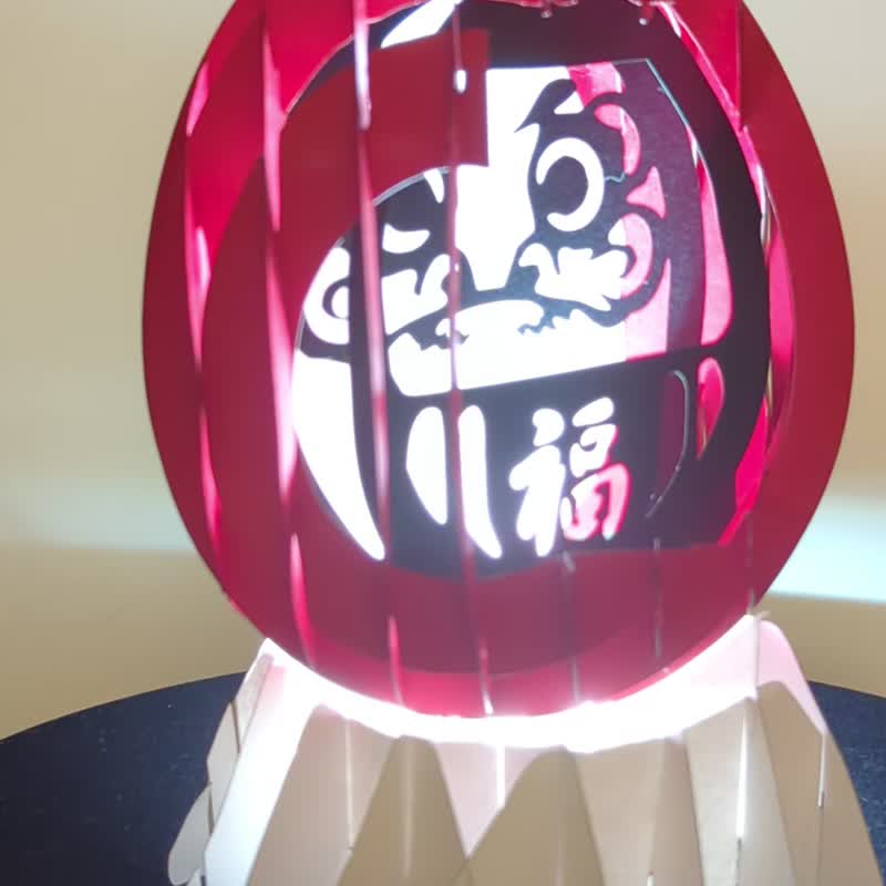 達摩不倒翁 - 木工/竹藝/紙雕 - 紙 紅色